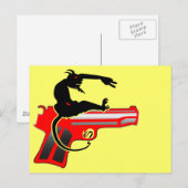 Shooting Held Briefkaart (Voorkant / Achterkant)