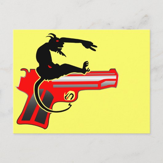 Shooting Held Briefkaart (Voorkant)