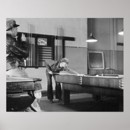 Shooting Pool, 1940.  foto Poster