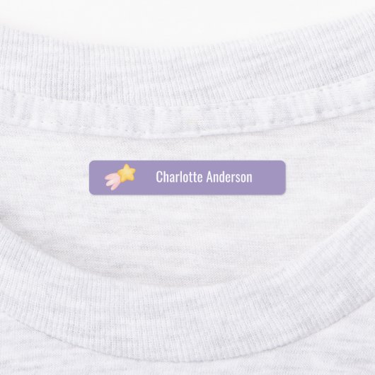 Shooting Star Aangepaste Kleding Naam Labels (Aangebracht)