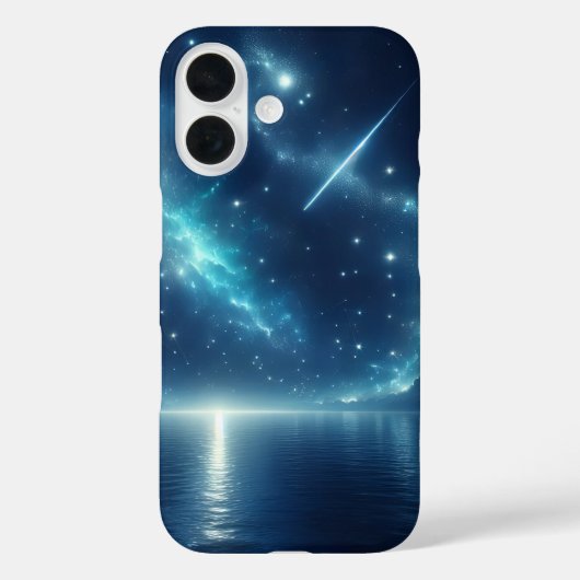Shooting Star Boven Water Case-Mate iPhone Case (Achterkant)