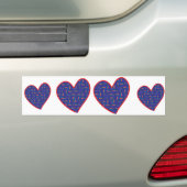 Shooting-Star-hart Bumpersticker (Op auto)