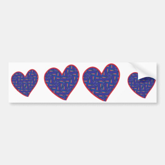 Shooting-Star-hart Bumpersticker (Voorkant)