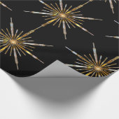 Shooting Star Holiday Elegant Festive Cadeaupapier (Hoek)