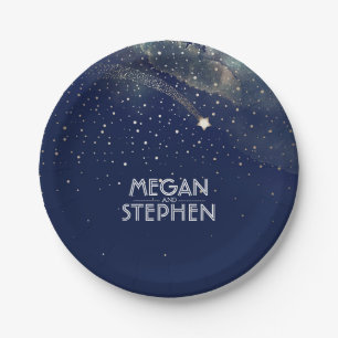 Shooting Star Night Wedding Papieren Bordje