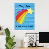 Shooting Star-Poster Poster (Thuiskantoor)