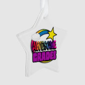 Shooting Star Rainbow Geweldige Grades Ornament (voorkant)