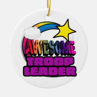 Shooting Star Regenboog Geweldige Troepsleider Keramisch Ornament
