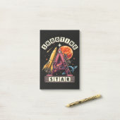 Shooting Star Ruimte Post-it® Notes (Op bureau)