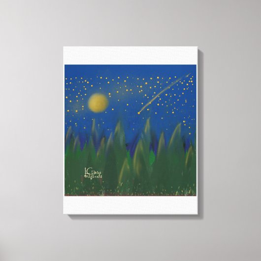 Shooting Star Stretched Canvas Afdruk (Voorkant)