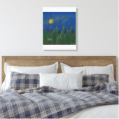 Shooting Star Stretched Canvas Afdruk (Insitu (Slaapkamer))
