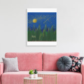 Shooting Star Stretched Canvas Afdruk (Insitu (Woonkamer))