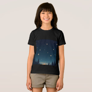 Shooting Star T-shirt aan de nachtelijke hemel