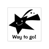 Shooting Star Teachers Custom Rubber Stamp Rubberstempel (Afrduk)