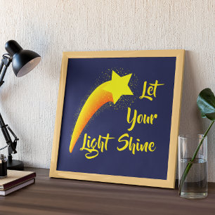 Shootster "Laat je licht schijnen" afdrukken Poster