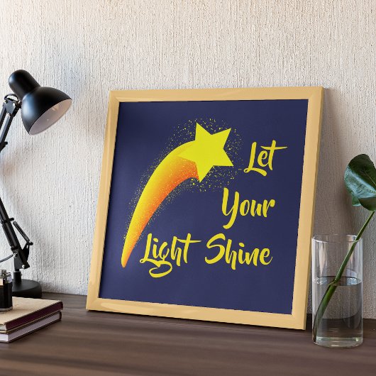 Shootster "Laat je licht schijnen" afdrukken Poster