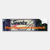 Shop Downtown Campbell Sign Bumpersticker (Voorkant)