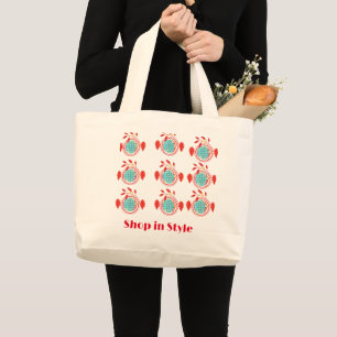 Shop in Style" Canvas tas – Modieus en functioneel