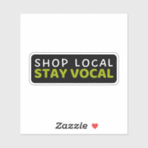 Shop Local Stay Vocal - Ondersteuning