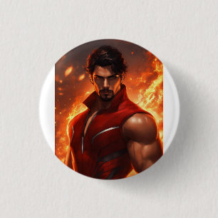 Shop Superhero League Gedrukte knop. Ronde Button 3,2 Cm