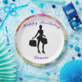 Shopaholic Glam Papieren Bordje (Feest)