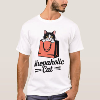 Shopaholic kat grappig T-shirt