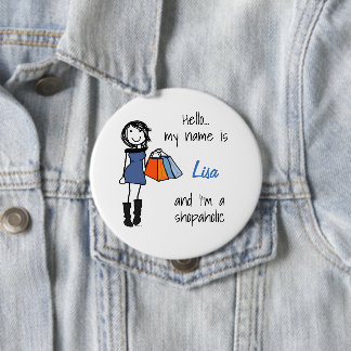 Shopaholic Sisterhood Badge Ronde Button 4,0 Cm