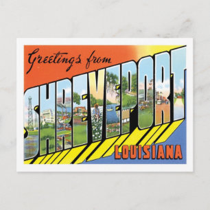 Shopenbaarport Louisiana Travel America City Briefkaart