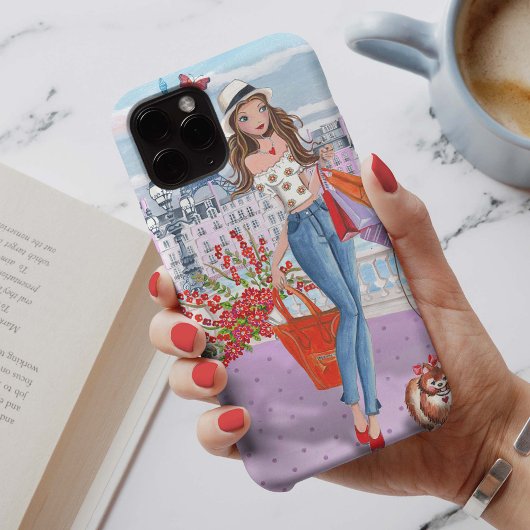 Shoping Mode Girl Paris | Iphone 7 plus Hoesje