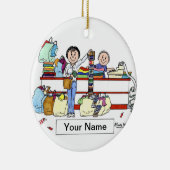 Shopper - Vrouw Keramisch Ornament (Rechts)