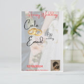 Shopper zou RSVP kaartje (Staand voorkant)