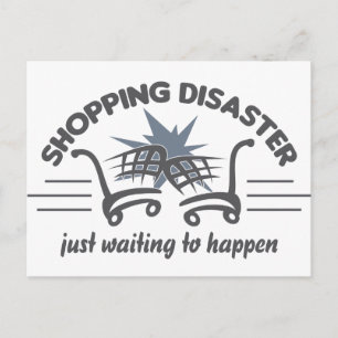 Shopping Carte postale de catastrophe, personnalis