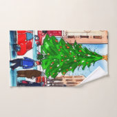 Shopping de Noël (Serviette à main)