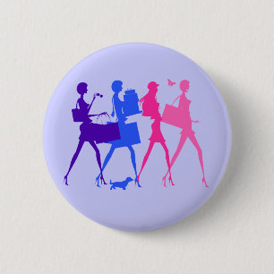 Shopping Divas Ronde Button 5,7 Cm