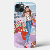 Shopping Fashion Girl Paris | Iphone 7 plus Coque (Verso)