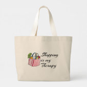 Shopping is my Therapy - Shopping Tote (Achterkant)