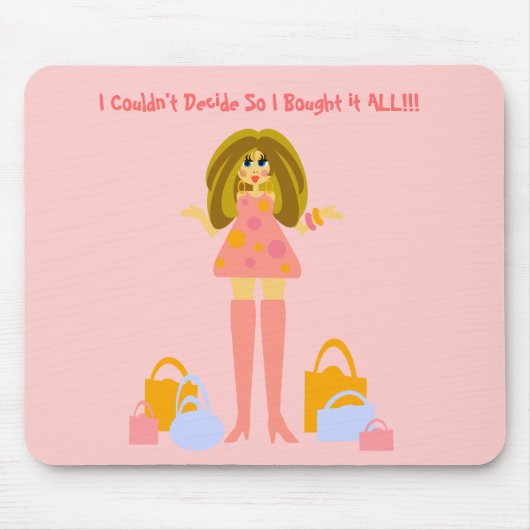 Shopping Mousepad Muismat (Voorkant)
