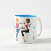 SHOPPING QUEEN COLLECTION CAFÉ MUG à deux tons (Devant droit)