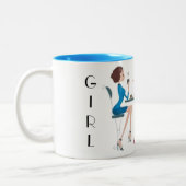 SHOPPING QUEEN COLLECTION CAFÉ MUG à deux tons (Gauche)