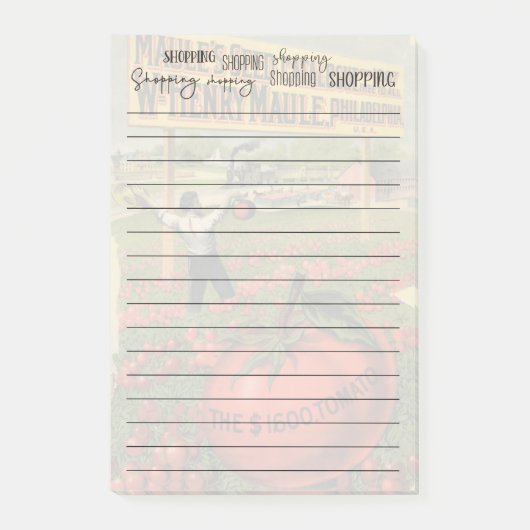 Shopping Shopping Shopping Post-it® Notes (Devant)