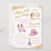 Shopping Spree Invitation Anniversaire (Devant)