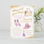 Shopping Spree Invitation Anniversaire (Debout devant)