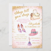 Shopping Spree Invitation Anniversaire (Devant)