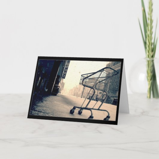 Shopping Trolley Cart Kaart (Voorkant)