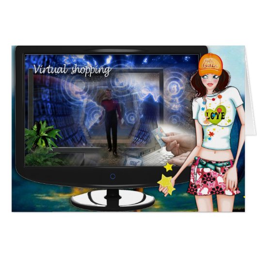 shopping virtuel (Devant horizontal)