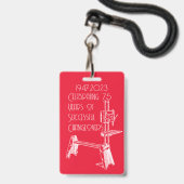 Shopsmith 75th Anniversary Celebration Name Badge (Avant avec lanière)