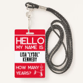 Shopsmith 75th Anniversary Celebration Name Badge (Derrière avec lanière)