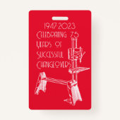 Shopsmith 75th Jubileum Celebration Naam Badge (Voorkant)