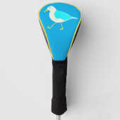 Shore Bird Art Blue Seagull Golfheadcover (Voorkant)