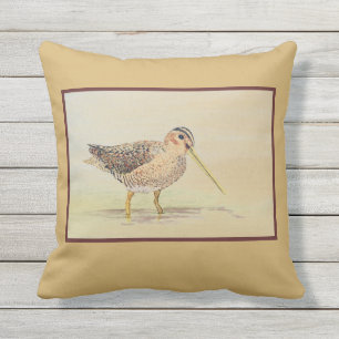 Shore Bird - Common Snipe Buitenkussen